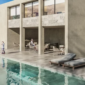Residencia de 2 Recámaras con Increíble Jardín Interior (142m²) – Melodía Nuevo Refugio